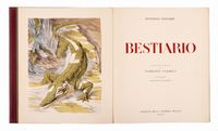 Bestiario. 20 litografie originali di Fabrizio Clerici e introduzione di Raffaele Carrieri.