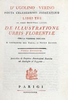 Libri tre in versi originali latini De illustratione urbis Florentiae con la versione toscana a confronto del poema in metro eroico... Terza edizione.
