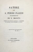 Satire di A. Persio Flacco.
