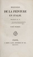 Histoire de la peinture en Italie. Tome premier (-second).