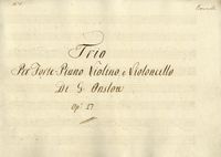 Raccolta di 6 composizioni tra quartetti, trii e sonate.