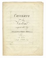 Concerto / per il / Violino [...].