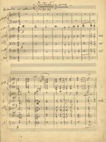 Laudi del 1200 / Libera interpretazione / per soprano, mezzo soprano, coro misto, / orchestra d?archi e arpa [...].