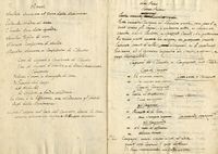 Raccolta di 5 libretti manoscritti. Insieme a appunti e abbozzi autografi.