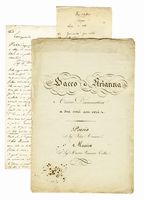 Raccolta di carte autografe con appunti e abbozzi in prosa e poesia. Insieme a libretti manoscritti con correzioni autografe.