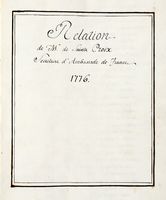 Relation de M. de la Sainte Croix Secretaire d'Ambassade de France.