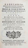 Ragguaglio delle antichit e rarit che si conservano nella Galleria Mediceo-Imperiale di Firenze parte I (-unica pubblicata).