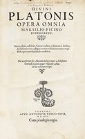 Opera omnia Marsilio Ficino interprete. Nova editio...