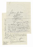 3 lettere autografe firmate inviate ad Alberto De Angelis.