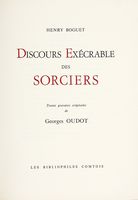 Discours excrable des sorciers. Trente gravures originales de Georges Oudot.