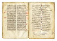 Manoscritto pergamenaceo di argomento religioso che contiene in parte che l?opera di papa Innocenzo III