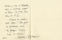 Lettera autografa firmata inviata ad una amica.