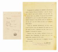 2 volantini stampati in occasione delle elezioni del 1913 dove si propone la candidatura di Mussolini.