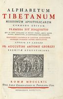 Alphabetum Tibetanum missionum apostolicarum commodo editum...