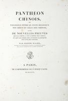 Pantheon Chinois ou parallle entre le culte religieux des Grecs et celui des Chinois.