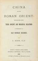 China and the Roman Orient...