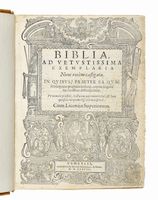 Biblia, ad vetustissima exemplaria nunc recens castigata...