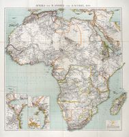 Karte von Afrika.