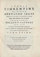 Storie fiorentine [...] dall'anno 1527. fino al 1555 [...] colla vita di Niccol Capponi...
