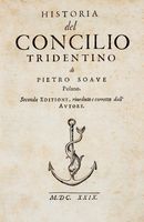 Historia del Concilio Tridentino [...] Seconda edizione, riveduta e corretta dall'Autore.