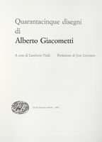 Quarantacinque disegni di Alberto Giacometti.