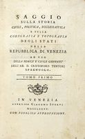 Saggio sulla storia civile, politica, ecclesiastica [...] degli stati della Repubblica di Venezia [...] Tomo primo (-duodecimo).