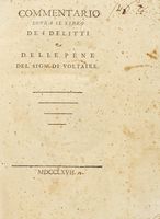 Commentario sopra il libro De i delitti e delle pene...