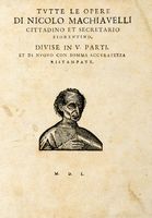 Tutte le opere [...] divise in V parti, et di nuovo con somma accuratezza ristampate.