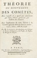 Thorie du mouvement des comtes, dans laquelle on a gard aux altrations que leurs orbites prouvent par l'action des plantes.