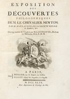 Exposition des découvertes philosophiques de m. le chevalier Newton...