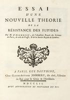 Essai d'une nouvelle theorie de la rsistance des fluides.