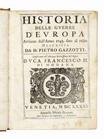 Historia delle guerre d'Europa arrivate dall'anno 1643. fino al 1680.