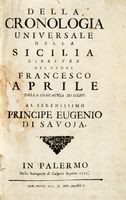 Della cronologia universale della Sicilia. Libri tre...