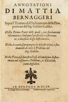 Annotationi [...] sopra 'l trattato dell'instrumento delle proportioni del sig. Galileo Galilei...