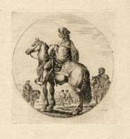 Cavaliere moro in marcia verso destra / Cavaliere ungherese con il cavallo volto a sinistra.