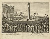 Fin tragique de Louis XVI/Execute le 21  Janvier 1793 sur la Place  de Louis XV.