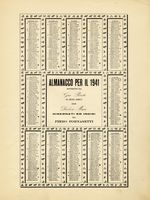 Almanacco per il 1941 offerto da Gio Ponti ai suoi amici.