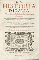 La historia d'Italia [...] con le postille in margine delle cose notabili... Primo (-secondo) volume.
