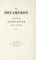 Il Decameron. Tomo I (-IV).