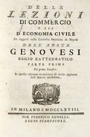 Delle lezioni di commercio o sia d'economia civile... Tomo primo (-secondo).