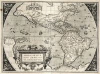 Americae Sive Novis Orbis, Nova Descriptio, 1587.