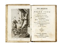 Dei delitti e delle pene edizione novissima in quattro tomi [...] coi commenti del Voltaire, confutazioni, ed altri opuscoli interessanti [...] Tomo primo (-quarto).