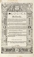 Logica [...] libri logicorum ad archetypos recogniti...