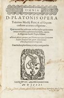 Omnia [...] opera tralatione Marsili Ficini, & Graecum codicem accurata castigatione.