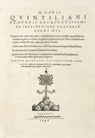 De institutione oratoria libri XII.