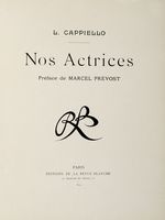 Nos Actrices. Prface de Marcel Prvost.
