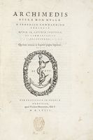 Opera non nulla  Federico Commandino Vrbinate nuper in Latinum conversa, et commentariis illustrata.