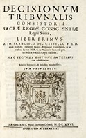 Decisionum tribunalis Consistorij sacrae regiae conscientiae Regni Siciliae, liber primus (-secundus).