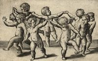 Lotto di otto incisioni di autori del XVI secolo.