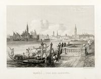 A Travers Venise. Ouvrage illustr de nombreuses gravures dans le texte et de treize eaux-fortes...